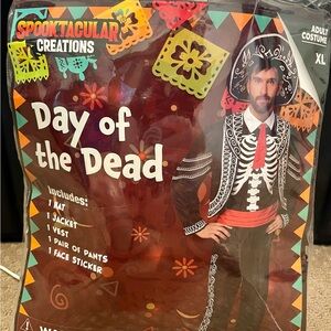 Day of the Dead Halloween Costume - Black and White